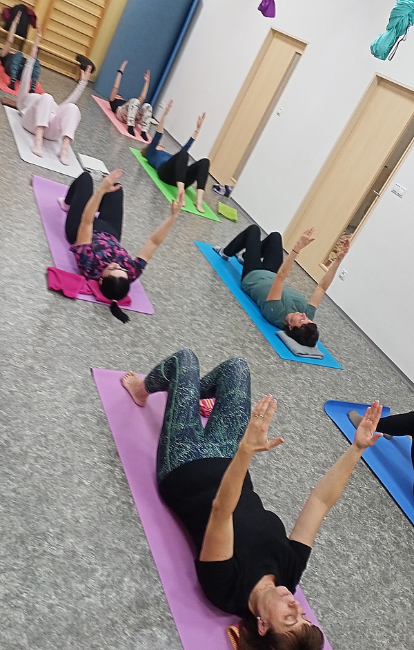 skupinová lekce pilates