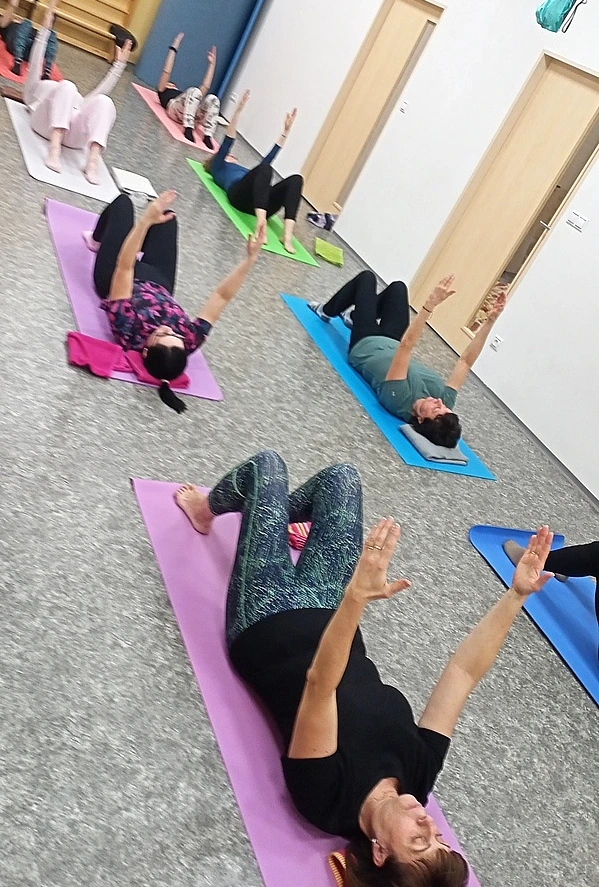 skupinová lekce pilates